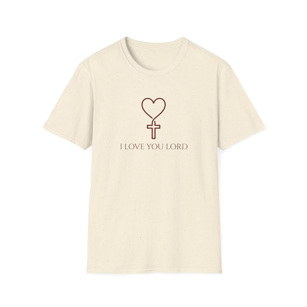 I LOVE YOU LORD HEART & CROSS  T-Shirt