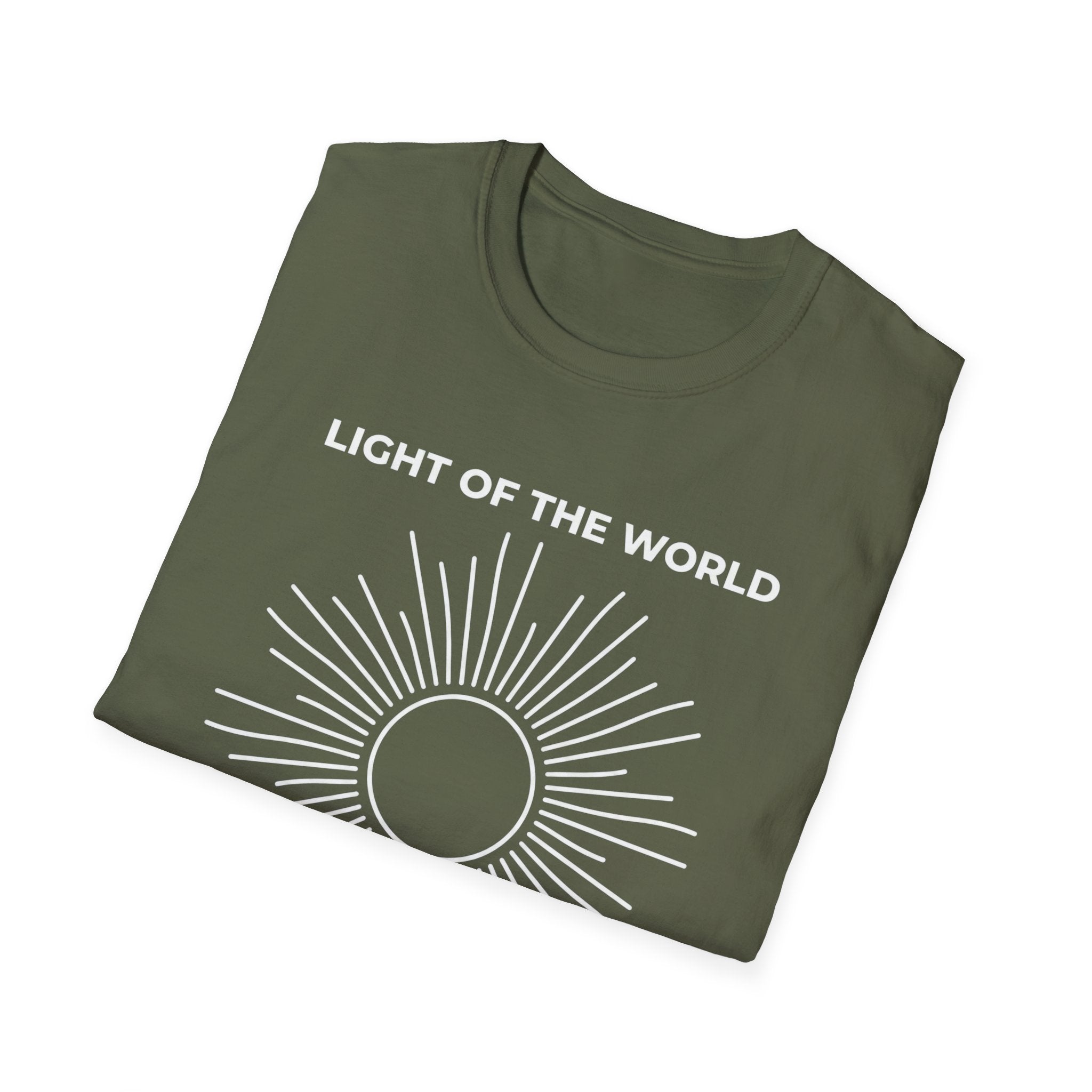 LIGHT OF THE WORLD LINE ART T-Shirt