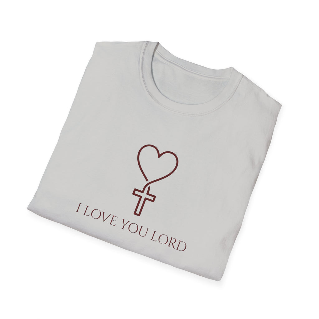 I LOVE YOU LORD HEART & CROSS  T-Shirt