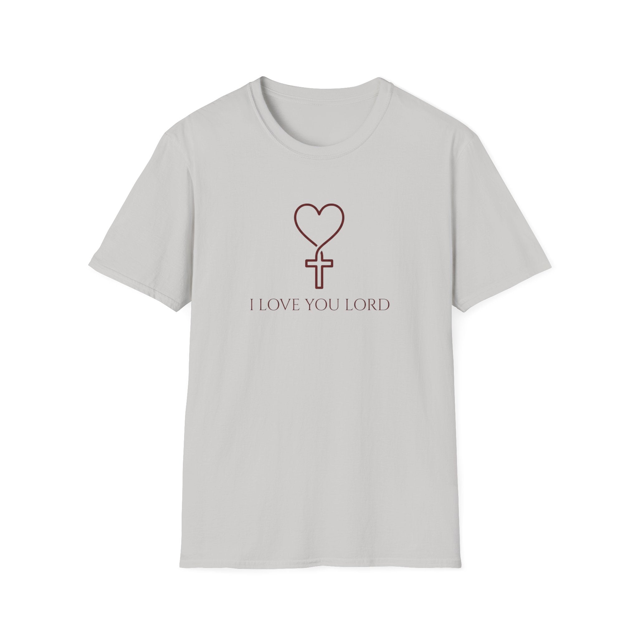 I LOVE YOU LORD HEART & CROSS  T-Shirt