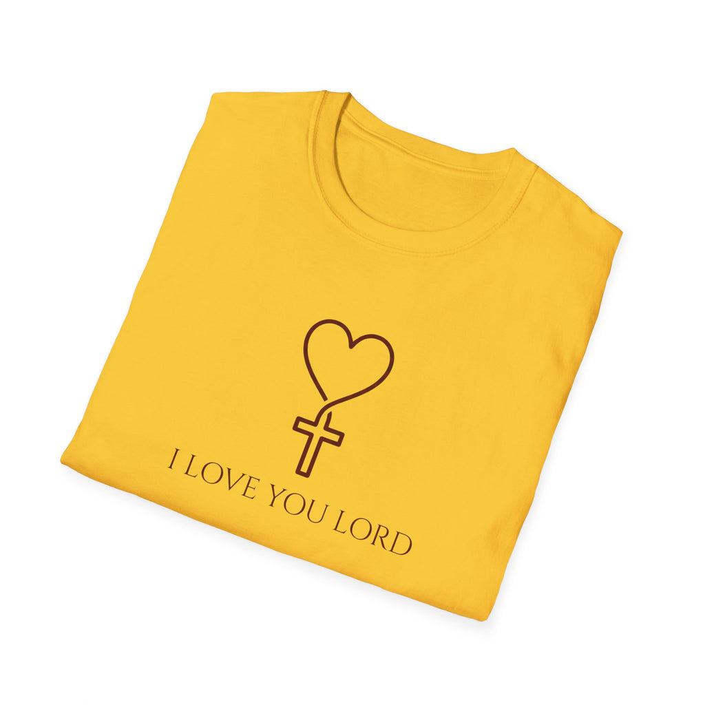 I LOVE YOU LORD HEART & CROSS  T-Shirt