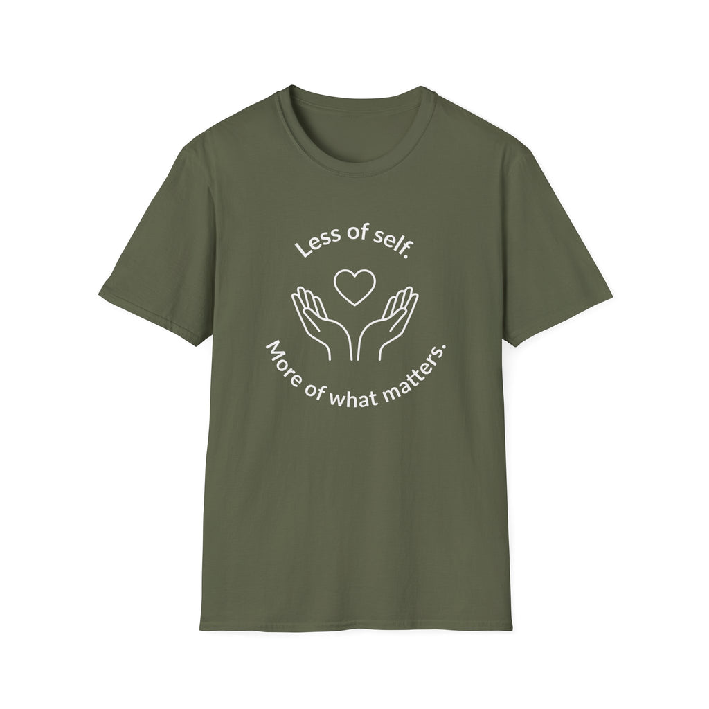 LESS OF SELF MORE OF WHAT MATTERS LINE ART T-Shirt