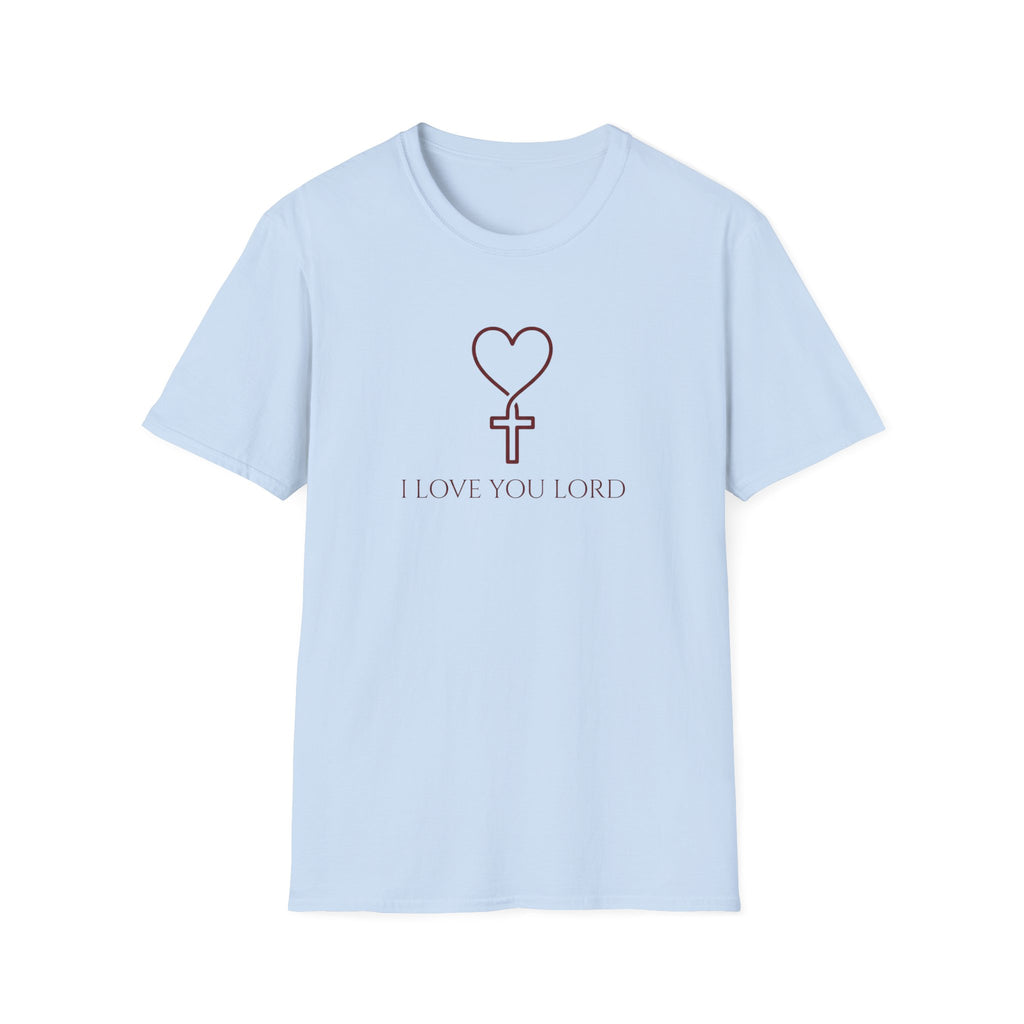 I LOVE YOU LORD HEART & CROSS  T-Shirt