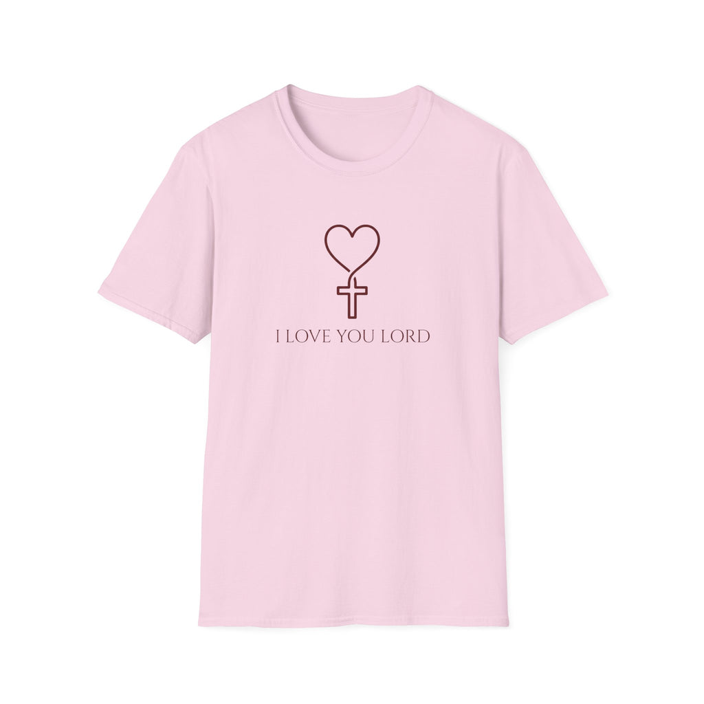 I LOVE YOU LORD HEART & CROSS  T-Shirt