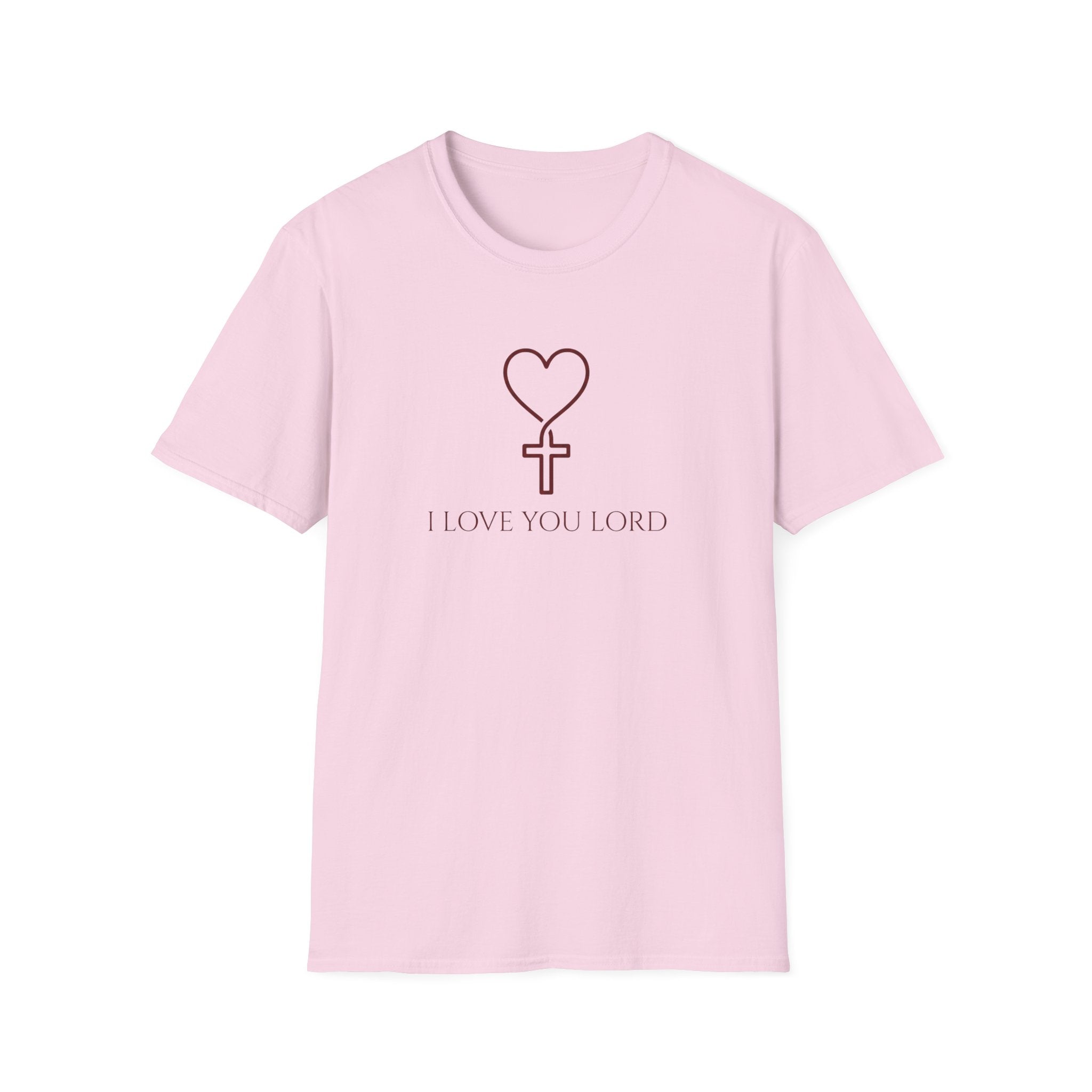 I LOVE YOU LORD HEART & CROSS  T-Shirt