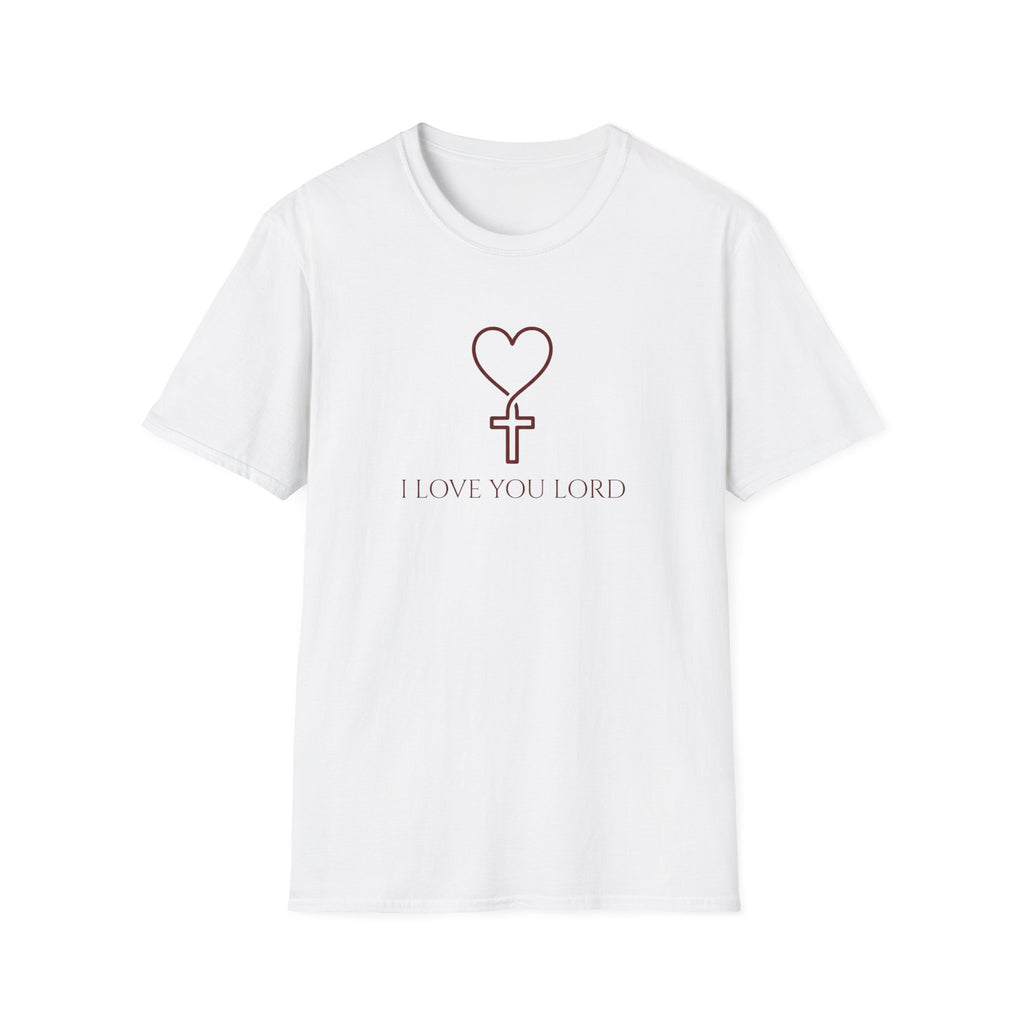 I LOVE YOU LORD HEART & CROSS  T-Shirt